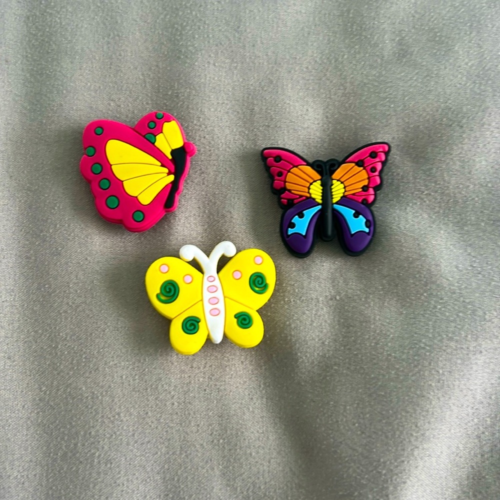 Butterfly Croc Charms